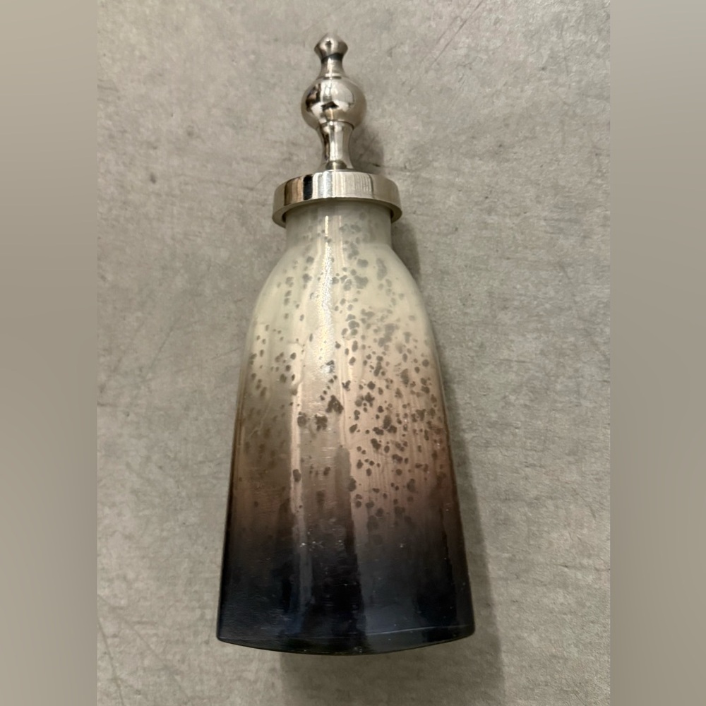 Mercury Glass Jar with Silver Lid